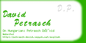 david petrasch business card